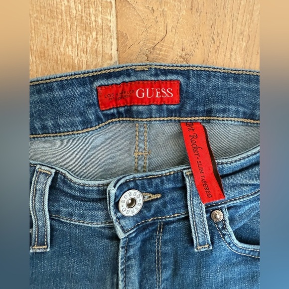 VTG Guess Brit Rocker Slim Tapered Jeans, Size: 32 - Picture 2 of 6